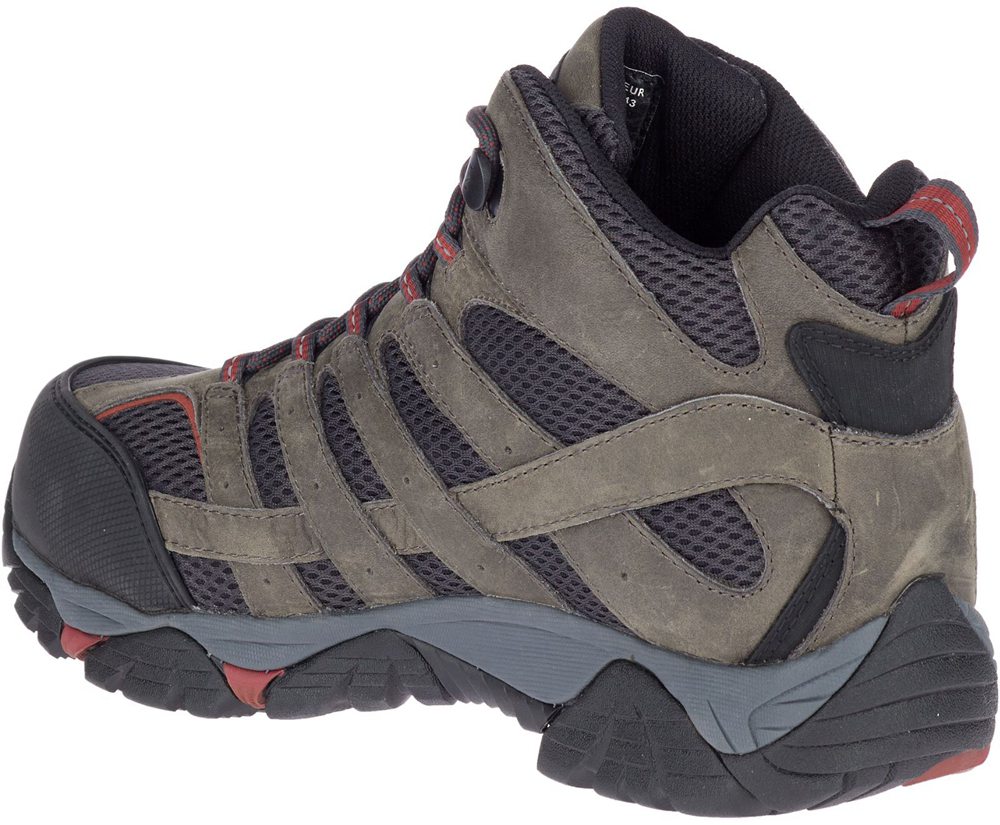 Merrell Boots Brown - Moab Vertex Mid Waterproof Comp Toe - Mens 41LMYFSIT